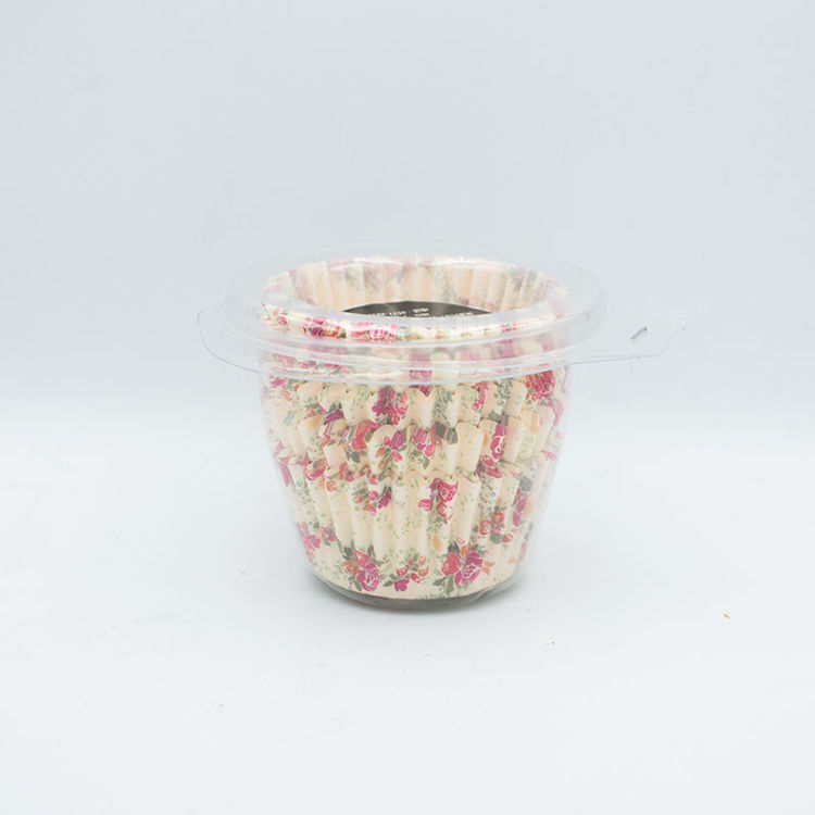 Εικόνα για Χάρτινες Φόρμες για Cupcakes Cream Με Λουλούδια – 125 Τεμάχια