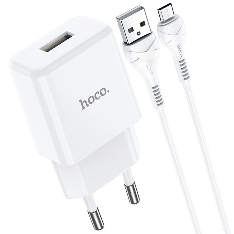 Εικόνα για HOCO N9 Hoco Micro USB Cable & Wall Adapter Λευκό 2.1A