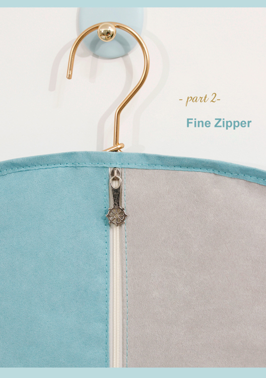 Εικόνα για Θήκη κρεμαστή ρούχων 60x120 Suede Μπλε