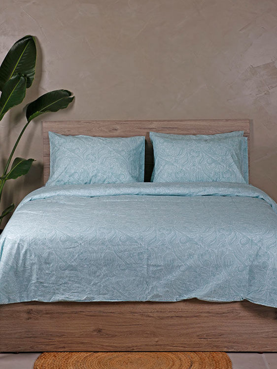 Εικόνα για Παπλωματοθήκη Cotton Feelings 2040 Aqua Υπέρδιπλη (230x250)