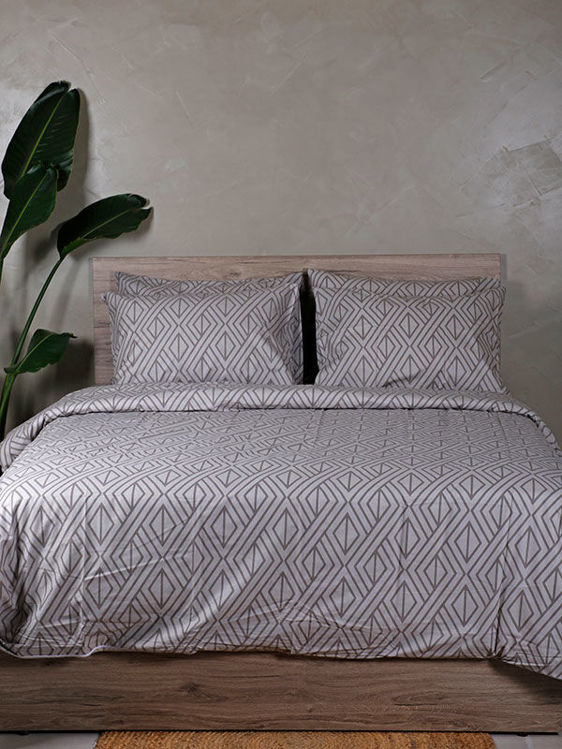 Εικόνα για Παπλωματοθήκη Cotton Feelings 2042 Grey Μονή (170x250)