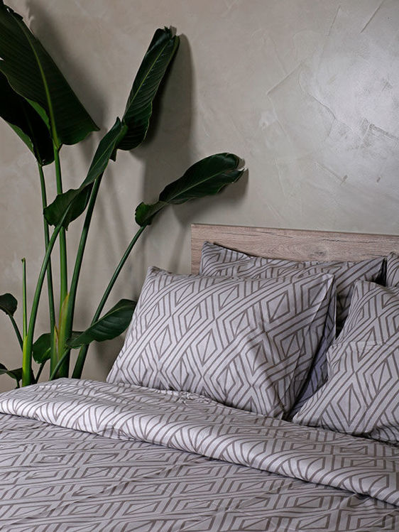 Εικόνα για Παπλωματοθήκη Cotton Feelings 2042 Grey Μονή (170x250)