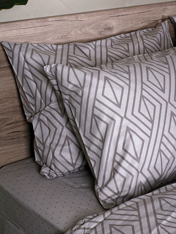Εικόνα για Παπλωματοθήκη Cotton Feelings 2042 Grey Μονή (170x250)