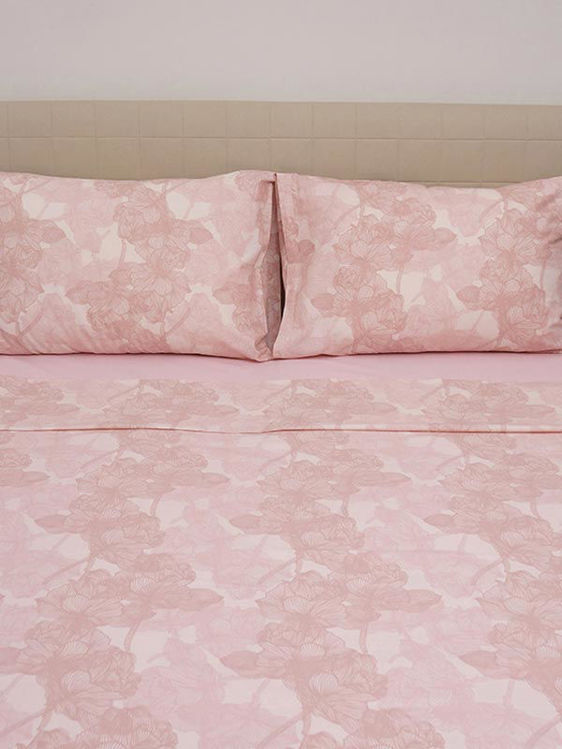 Εικόνα για Σετ Σεντόνια Cotton Feelings 2032 Pink Μονό (165x270)