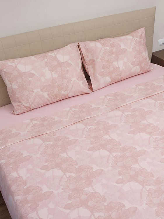 Εικόνα για Σετ Σεντόνια Cotton Feelings 2032 Pink Μονό (165x270)