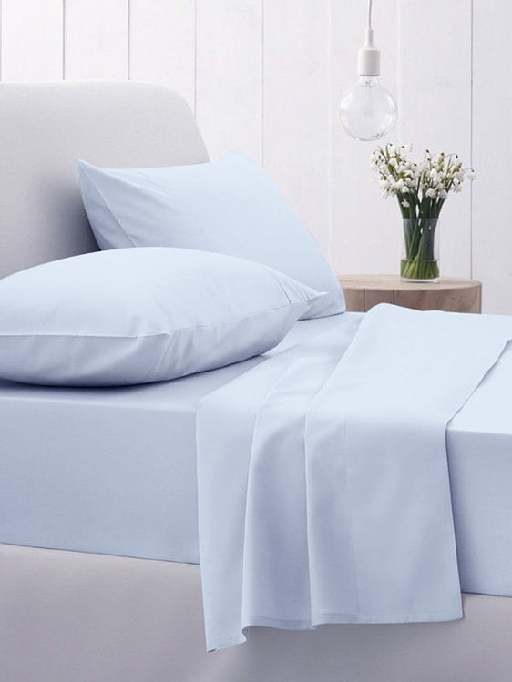 Εικόνα για Σετ Σεντόνια Cotton Feelings 103 Light Blue Μονό (165x270)