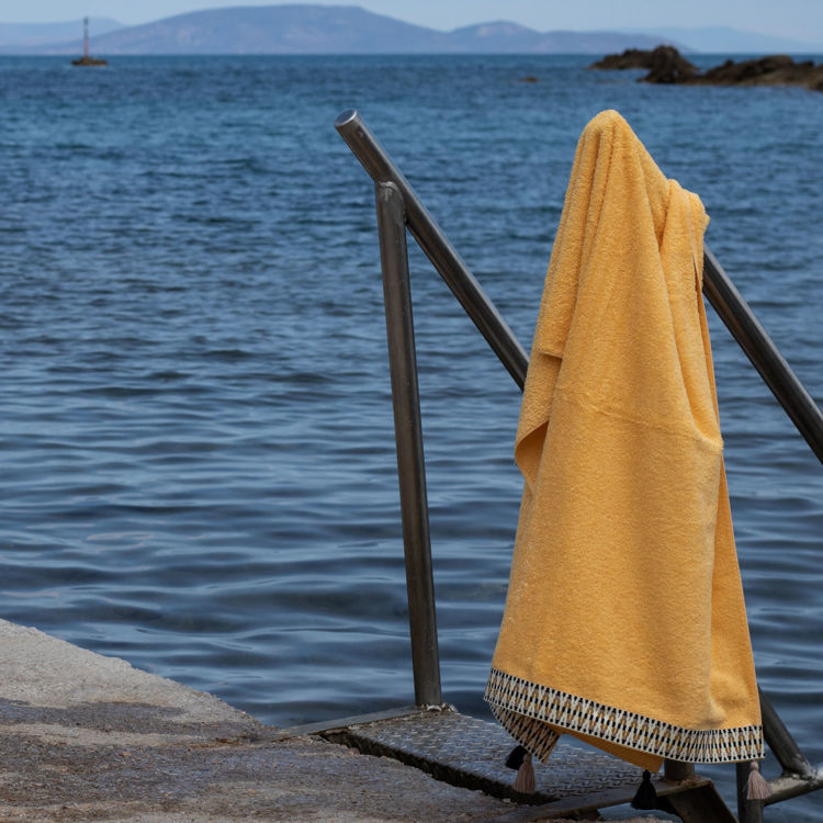 Εικόνα για Πετσέτα Θαλάσσης Sundara ΚίτρινηΠετσέτα Θαλάσσης 80x160