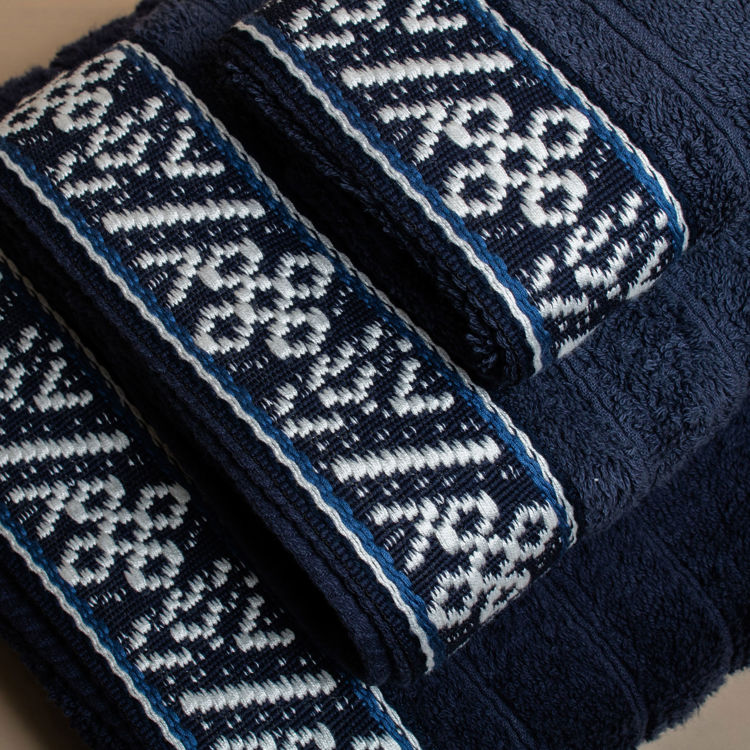 Εικόνα για Βαμβακερή Χειροποίητη Πετσέτα Jowls ΜπλεΠετσέτα Μπάνιου 80x150