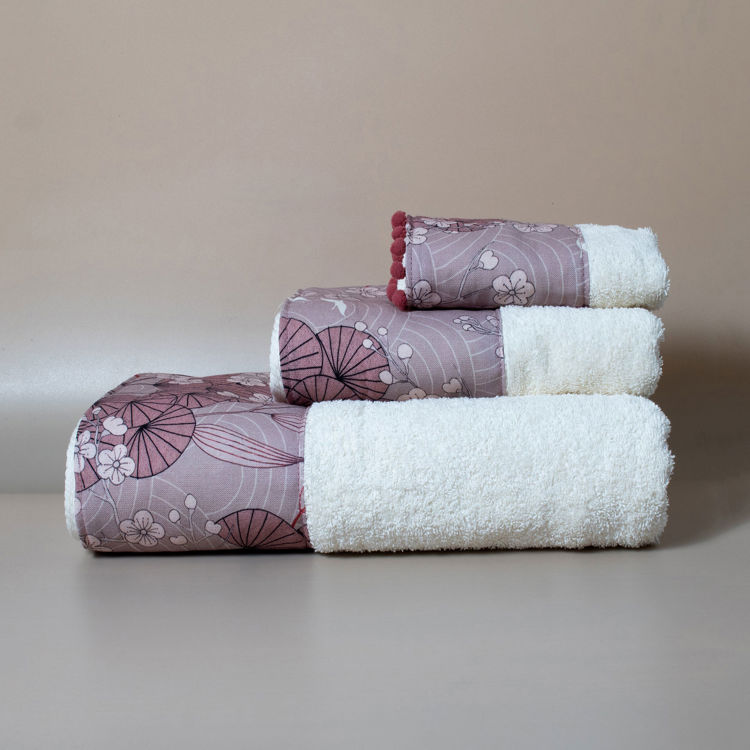 Εικόνα για Βαμβακερή Χειροποίητη Πετσέτα Reina ΛευκήΠετσέτα Προσώπου 50x100