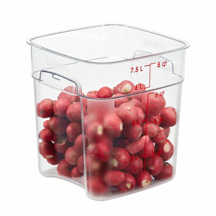 Εικόνα για ΔΟΧΕΙΟ ΤΕΤΡΑΓΩΝΟ 7,6L CLEAR 8SFSPROCW135 FRESHPRO CAMBRO