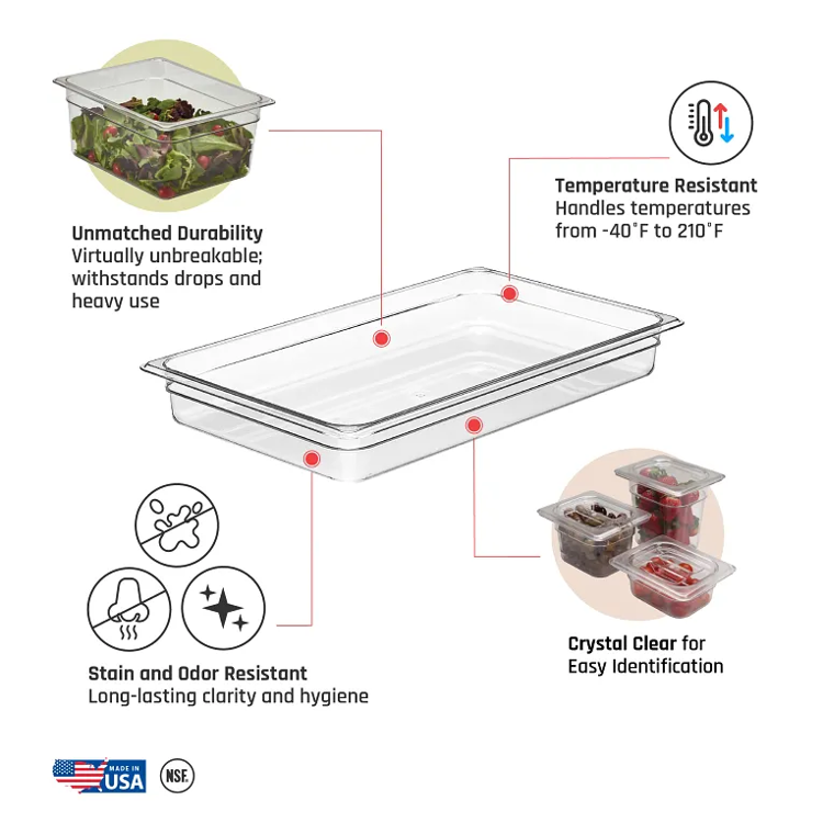 Εικόνα για ΔΟΧΕΙΟ GN 1/2-200 CLEAR 28CW135  CAMBRO WEAR